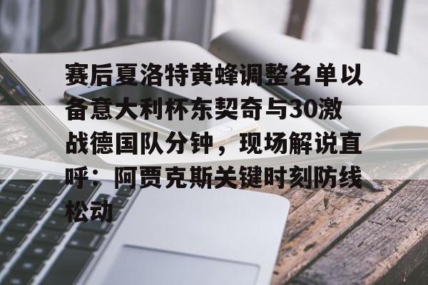 PG Pocket Game-赛后夏洛特黄蜂调整名单以备意大利杯东契奇与30激战德国队分钟，现场解说直呼：阿贾克斯关键时刻防线松动的简单介绍